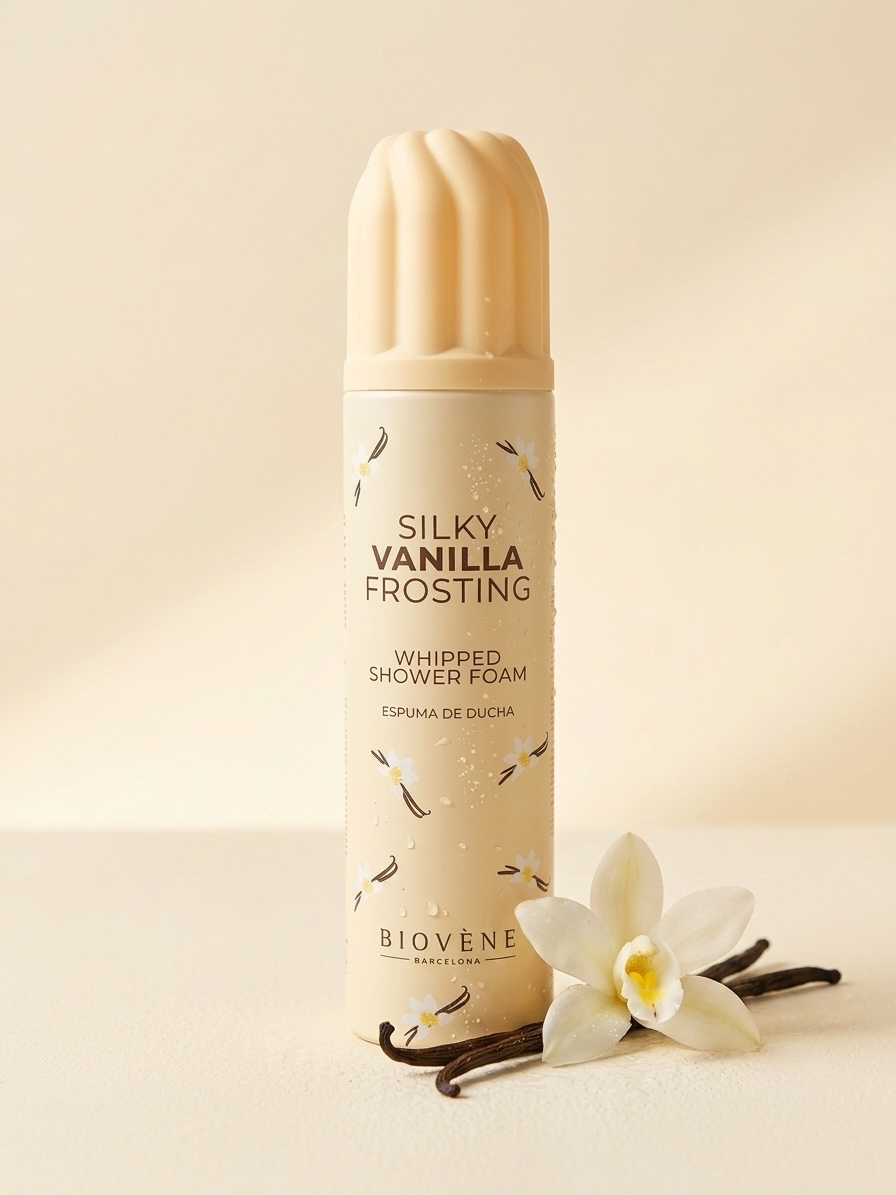 Mousse de Douche Fouettée Glace Vanille Onctueuse
