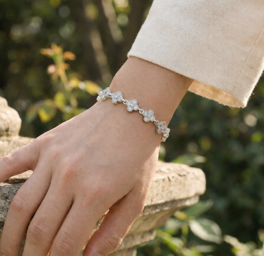 Bracelet 15 Trèfles - Argenté