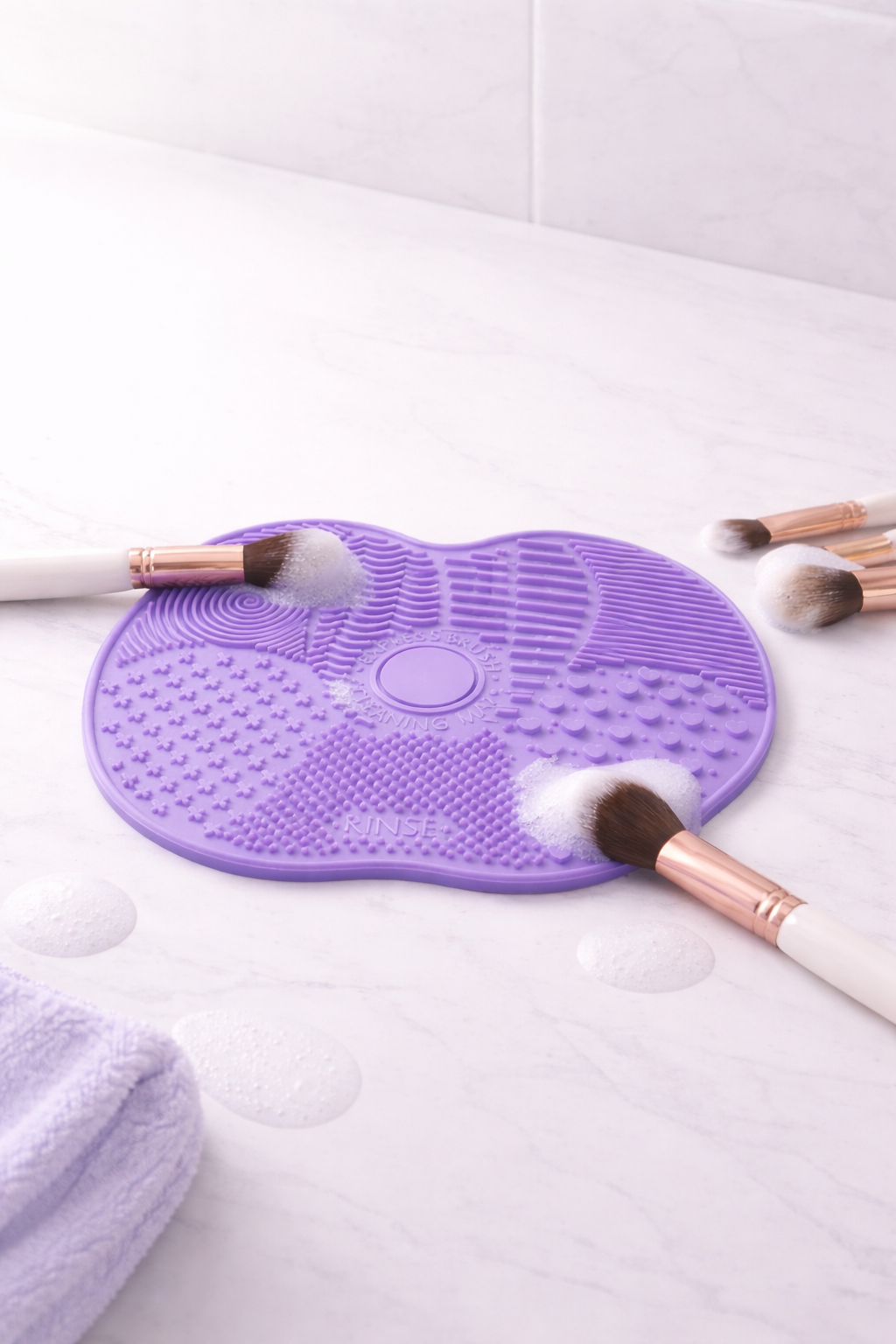 Tapis Nettoyeur de Pinceaux Violet