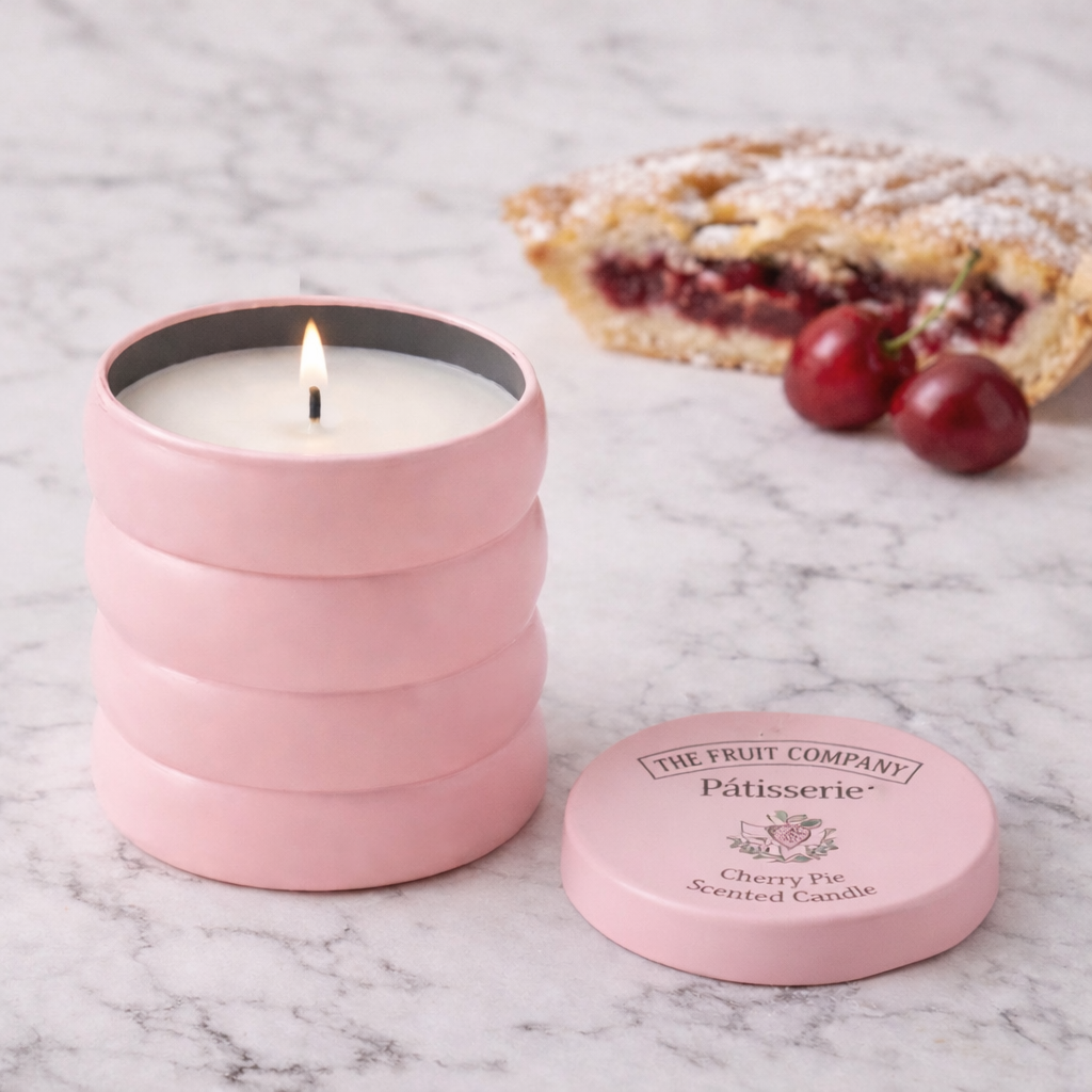 Bougie Parfumée Cherry Pie – Parfum Intense de Tarte à la Cerise