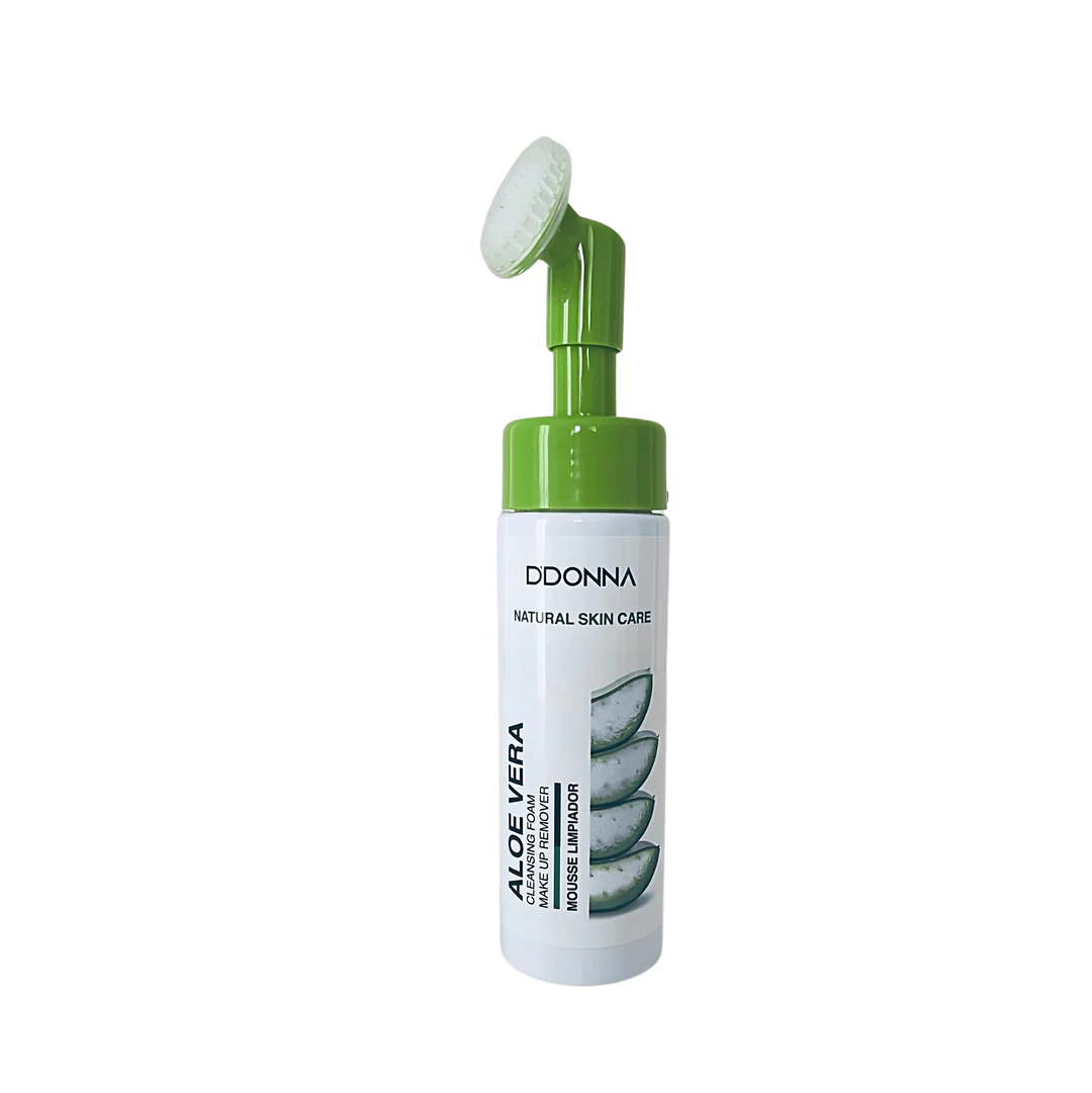Mousse nettoyante visage à l'aloe vera