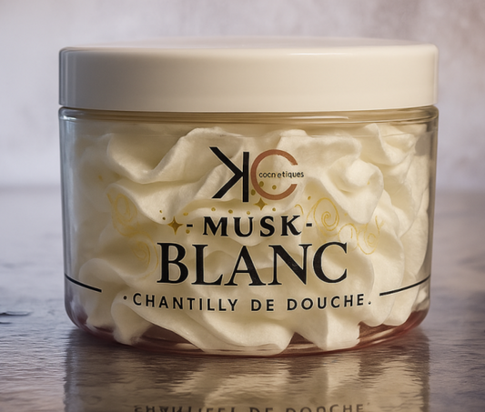 Chantilly de douche Musk Blanc