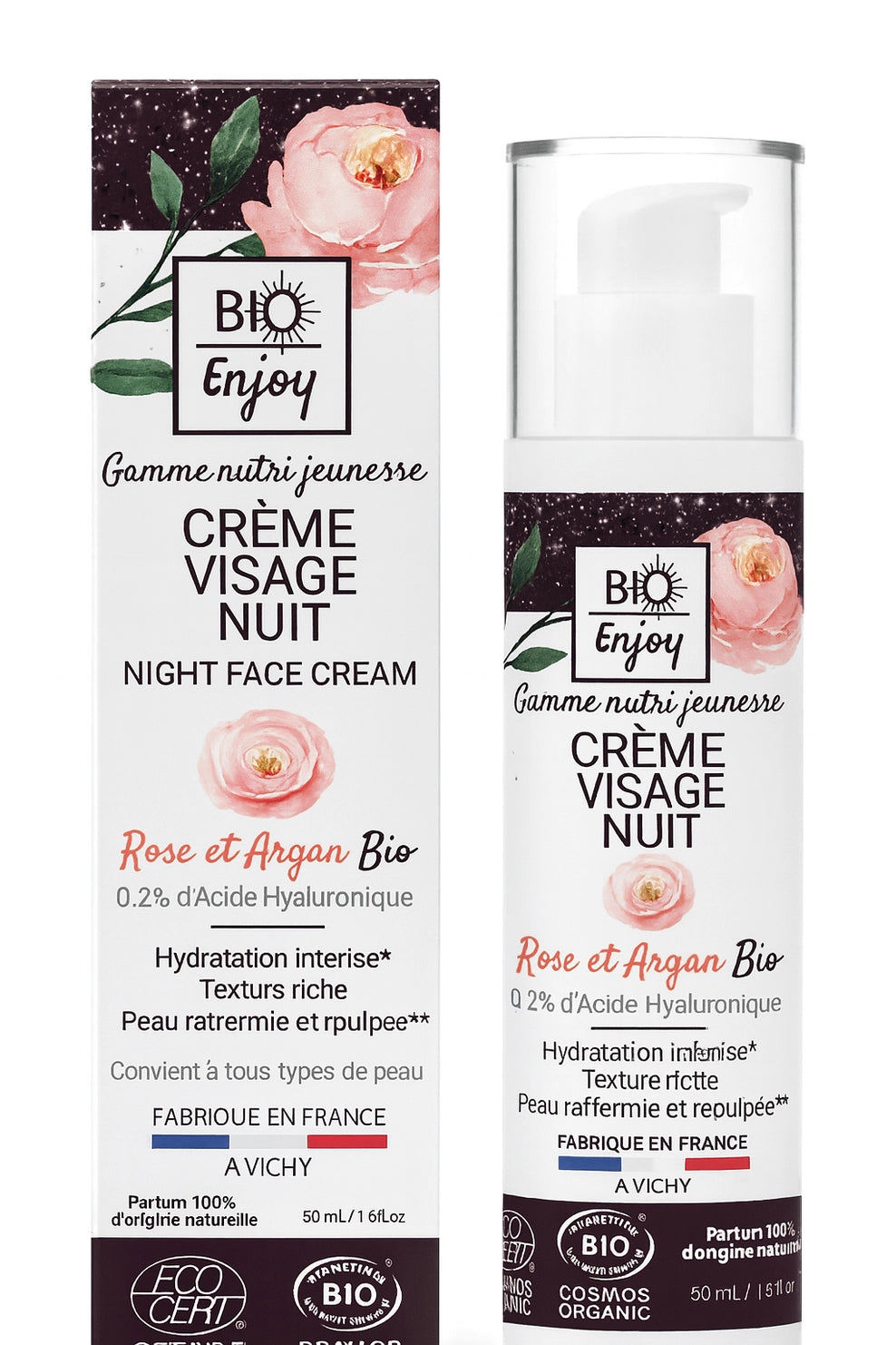 Crème de Nuit Rose Argan Bio
