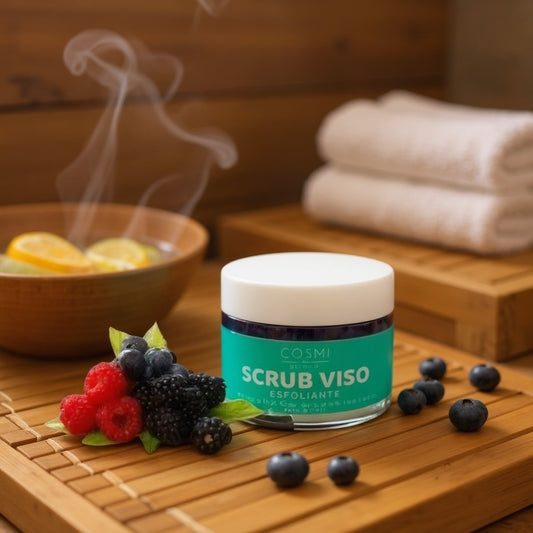Scrub visage aux fruits rouge