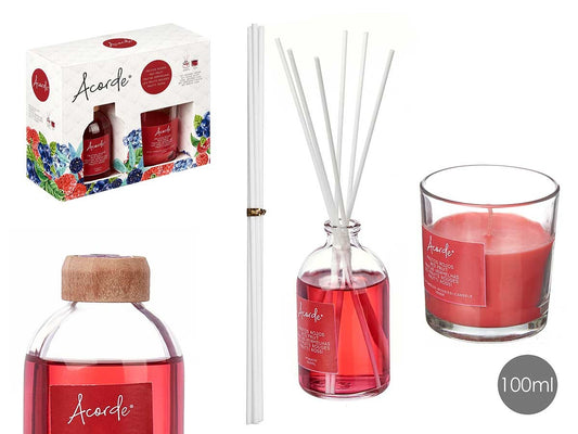 Set Mikado aux Fruits Rouge đ