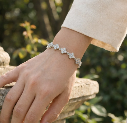 Bracelet 15 Trèfles - Argenté