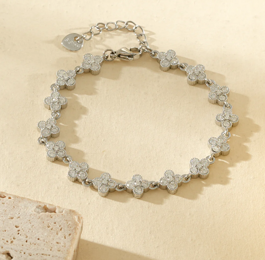 Bracelet 15 Trèfles - Argenté