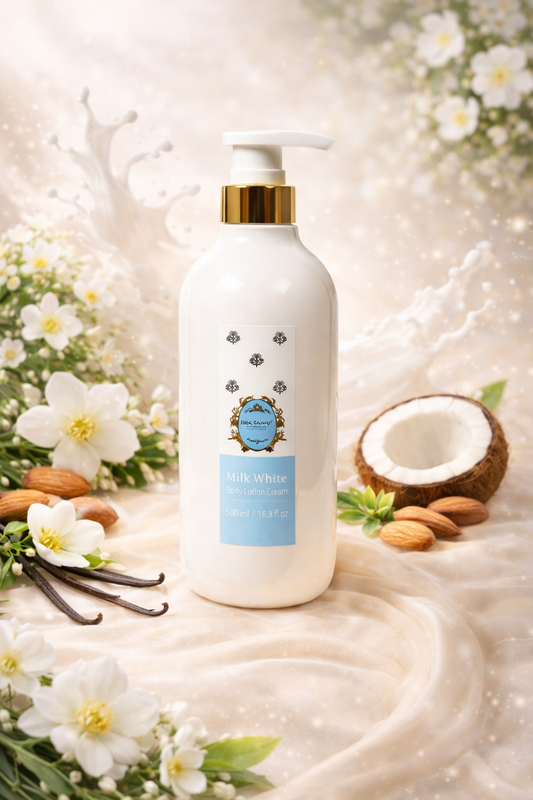 🤍✨ Lait Corporel Milk White – 550 ml