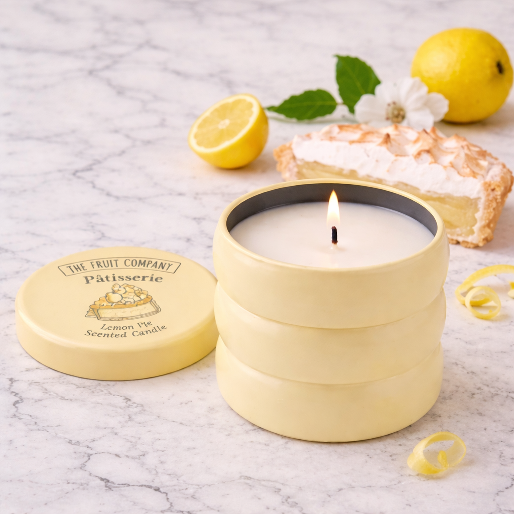 Bougie Parfumée Tarte au Citron – Ambiance Acidulée & Gourmande