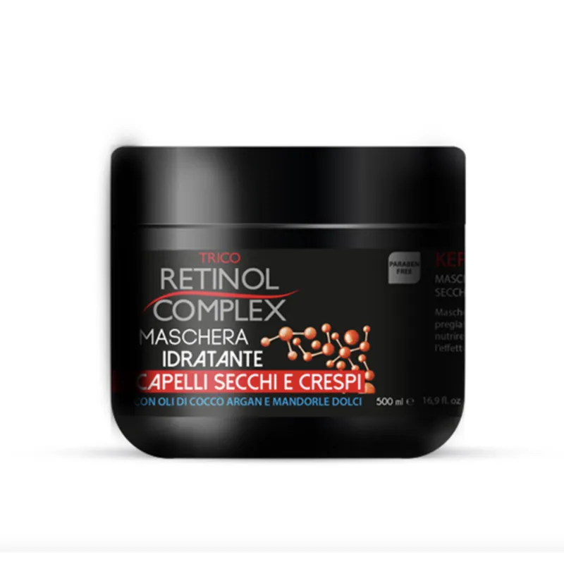 Masque cheveux secs rétinol complet