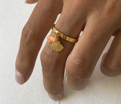 Bague charm's coquillage