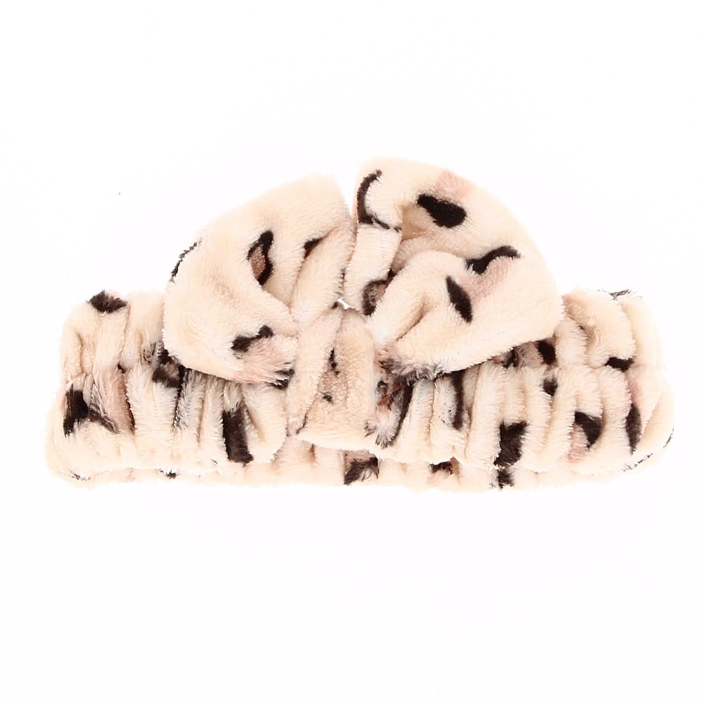 Bandeau peluche léopard