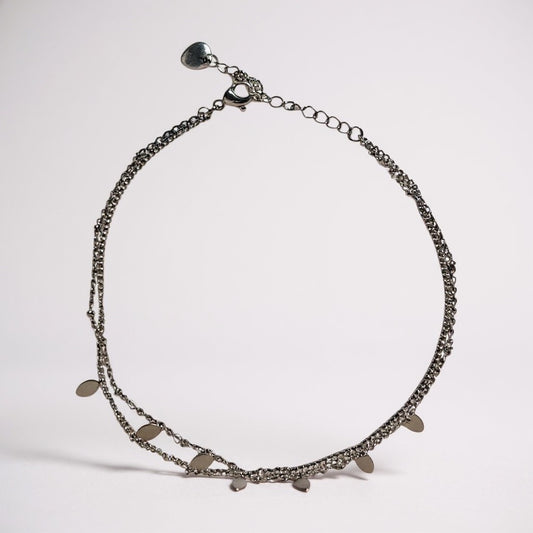 Chaîne de cheville double avec pampilles