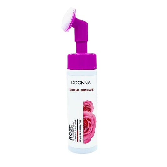 Mousse nettoyante visage à la rose