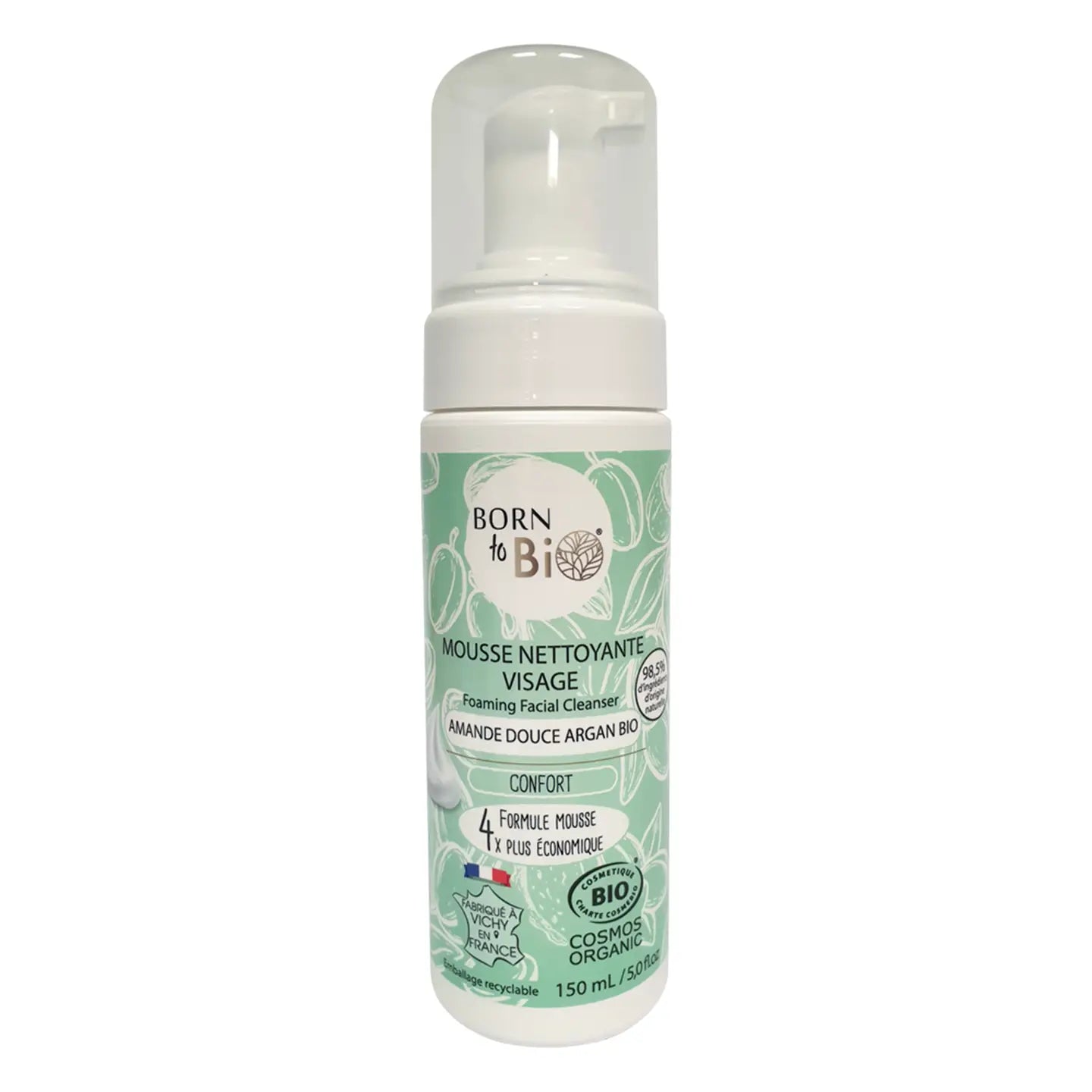 Mousse nettoyante visage Bio